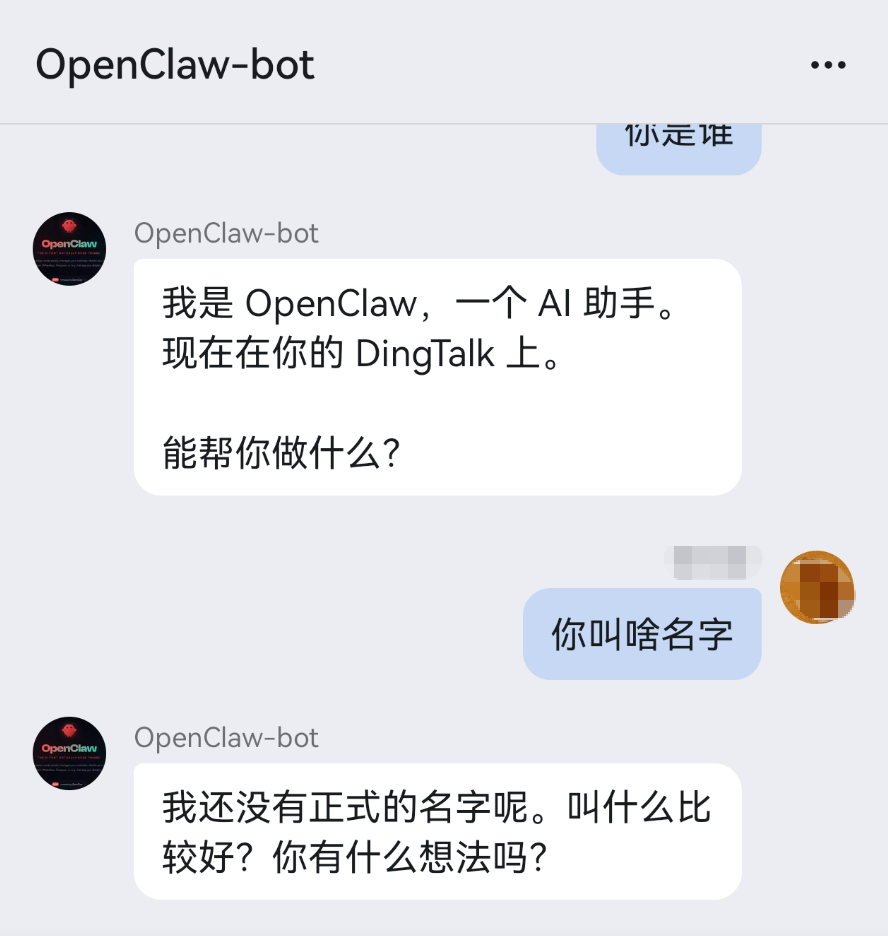 钉钉私聊场景示例