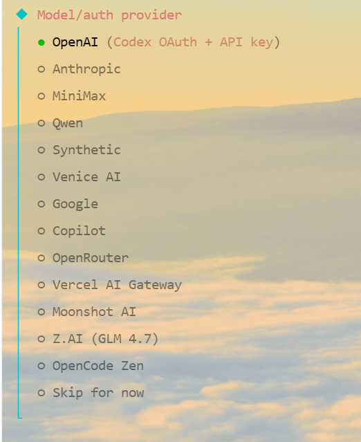 选择 Use existing values